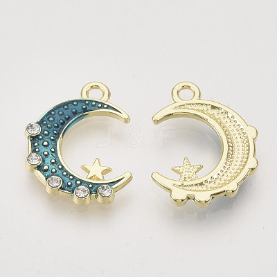 Alloy Enamel Pendants X-ENAM-N051-21B-1