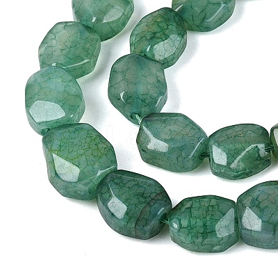 Dyed & Heated Natural Agate Beads Strands G-N359-15A-03-1