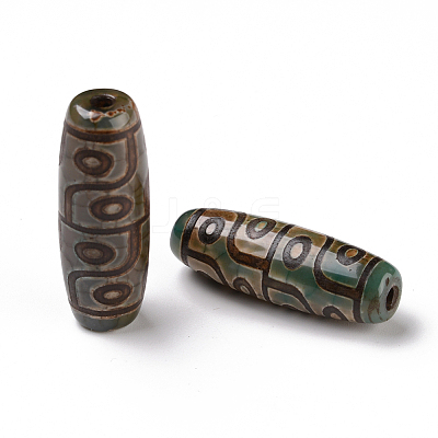 Tibetan Style dZi Beads TDZI-E004-29-1