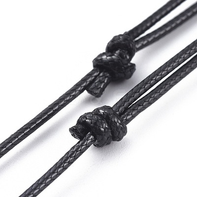 Adjustable Korean Waxed Polyester Cord Necklace Making AJEW-JB00510-01-1