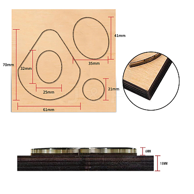 Wood Cutting Dies DIY-WH0169-31-1