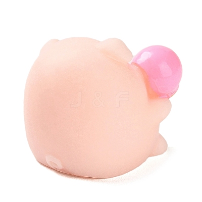 Resin Pig Figurines Ornament DJEW-Z003-01D-1