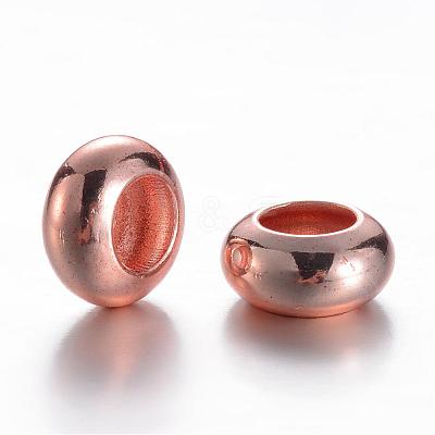 Brass Spacer Beads KK-P050-02RG-1