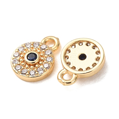 Brass Micro Pave Cubic Zirconia Charms CU-K002-01B-02-1