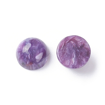Natural Charoite Cabochons G-E557-08A-1