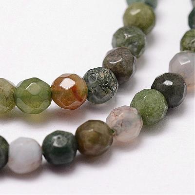 Natural Indian Agate Beads Strands G-D840-51-4mm-1