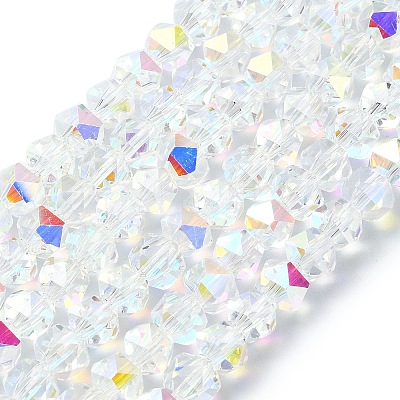 Electroplate Glass Beads X-EGLA-L018-B-AB05-1