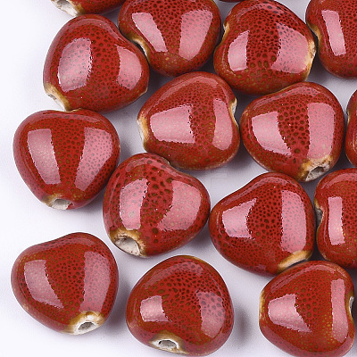 Handmade Porcelain Beads X-PORC-S498-15A-19-1