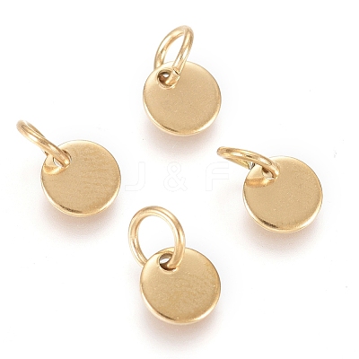 Ion Plating(IP) 304 Stainless Steel Charms EJEW-L238-03A-G-1