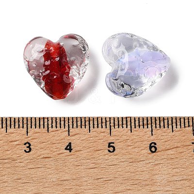 Handmade Transparent Lampwork Beads LAMP-F045-03-1