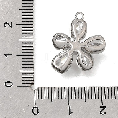 Brass Pave Cubic Zirconia Pendant Cabochon Settings CU-CBAC809-05P-1