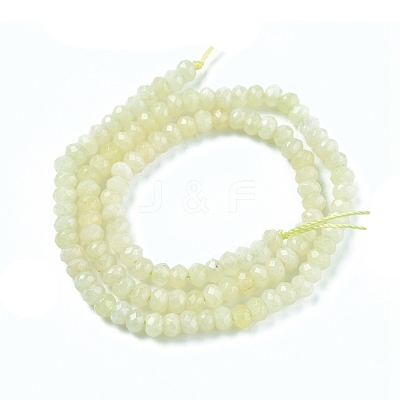 Dyed Natural Malaysia Jade Rondelle Beads Strands G-E316-2x4mm-51-1