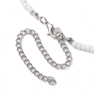 Bowknot 304 Stainless Steel Necklaces NJEW-JN04670-01-1