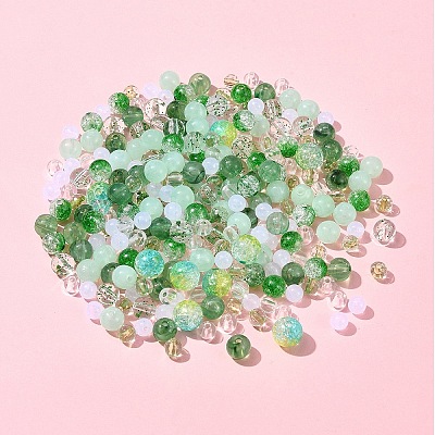 DIY Round Acrylic Beads Bracelets Making Kits DIY-FS0007-02D-1