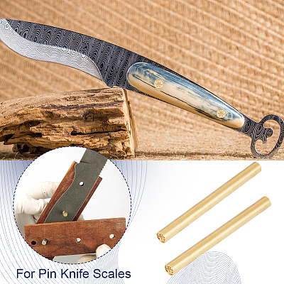2Pcs Single-Sided Engraving Wax Seal Brass Stamp AJEW-OC0005-40F-1