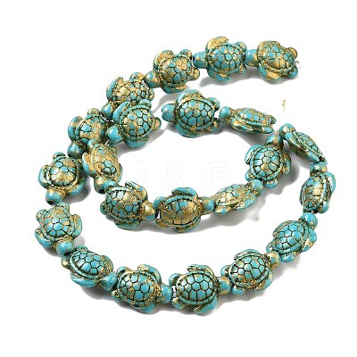 Synthetic Turquoise Dyed Beads Strands G-P507-05R-1
