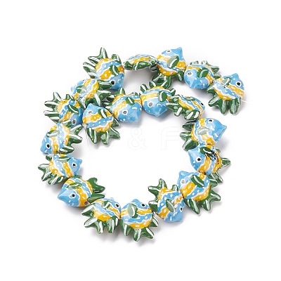 Handmade Porcelain Beads PORC-G002-54K-1
