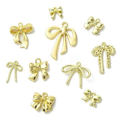 40Pcs 10 Styles Rack Plating Alloy Pendants FIND-CJ0003-93-1