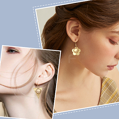 6 Pairs 6 Styles Blank Glass Dome Dangle Earrings EJEW-AB00003-1