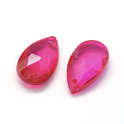 Faceted Glass Pendants GLAA-F069-L-A19-1