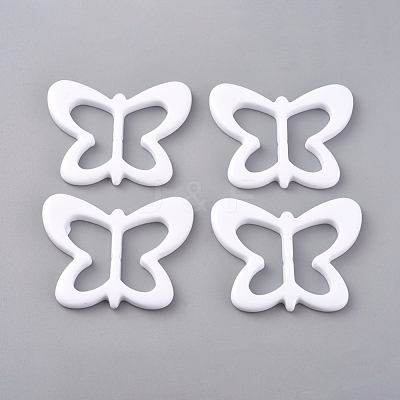 Resin Buckle Clasps RESI-WH0008-25D-1