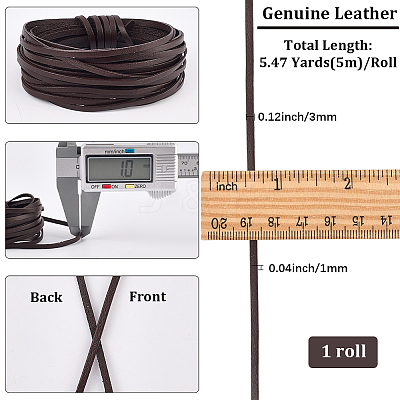 5M Cowhide Leather Cords for DIY Craft WL-GF0001-25A-02-1