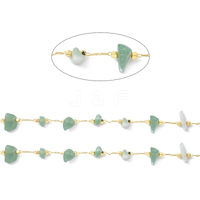 Handmade Beaded Chain CHC-D027-01G-09-1