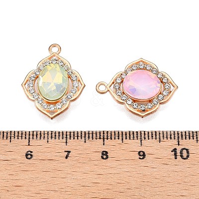 Alloy Glass Pendants PALLOY-N176-62KCG-1