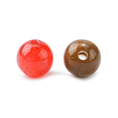 Round Imitation Gemstone Acrylic Beads OACR-R029-8mm-M-1