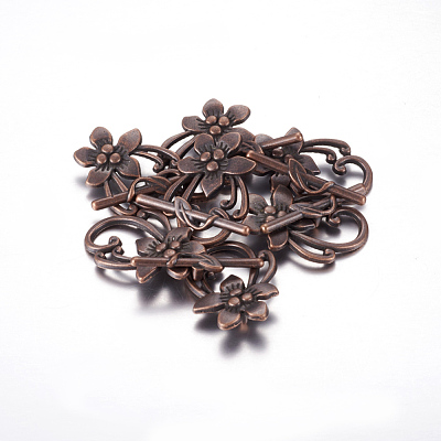 Tibetan Style Alloy Toggle Clasps X-RLF0677Y-1