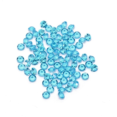 Glass Rhinestone Cabochons GLAA-WH0028-21-1