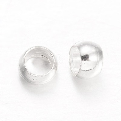 Rondelle Brass Crimp Beads X-KK-L134-31S-1