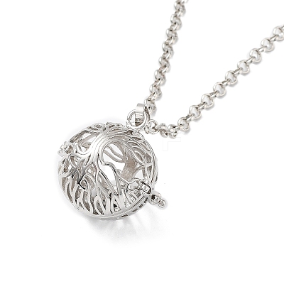 Brass Pendant Necklaces NJEW-P299-A09-P-1