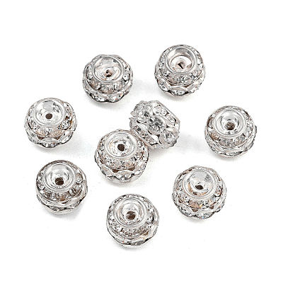 Brass Crystal Rhinestone Beads RB-9X10-1