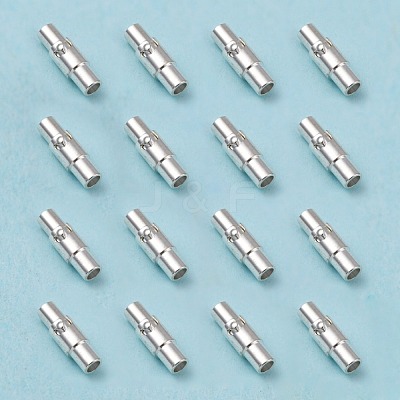 Brass Locking Tube Magnetic Clasps MC079-S-1