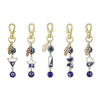 Alloy Enamel Pendant Decorations HJEW-JM01677-1