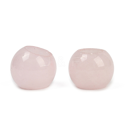 Natural Rose Quartz European Beads G-R488-01G-1