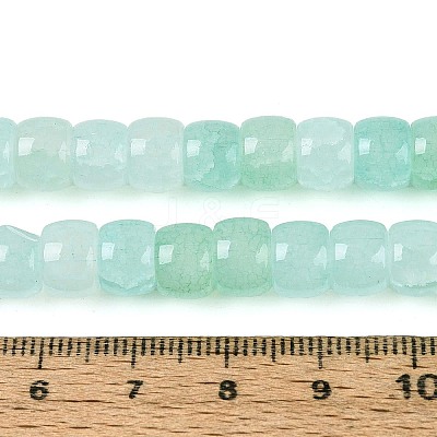 Baking Paint Crackle Glass Beads Strands DGLA-N019-02A-06-1