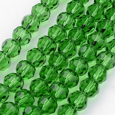 Transparent Glass Bead Strands GLAA-G013-8mm-M-1