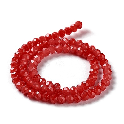 Baking Paint Imitation Jade Glass Bead Strands LS-DGLA-A034-J4MM-A32-1