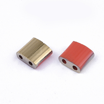 FGB 2-Hole Glass Seed Beads X-SEED-S031-L-045-G-1