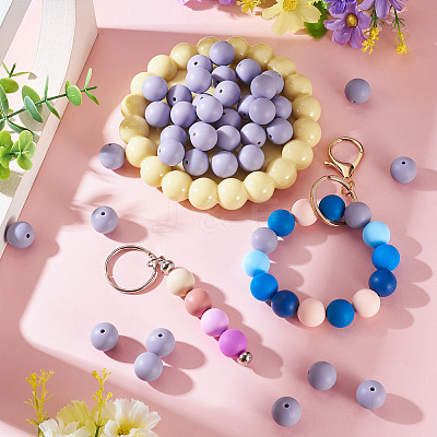 50Pcs Food Grade Eco-Friendly Silicone Beads SIL-TADJ0001-03A-1