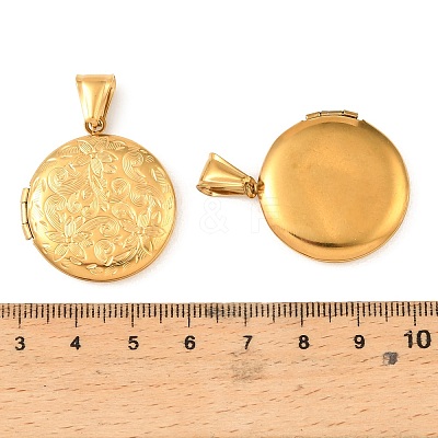 316 Stainless Steel Locket Pendants STAS-K321-10G-1