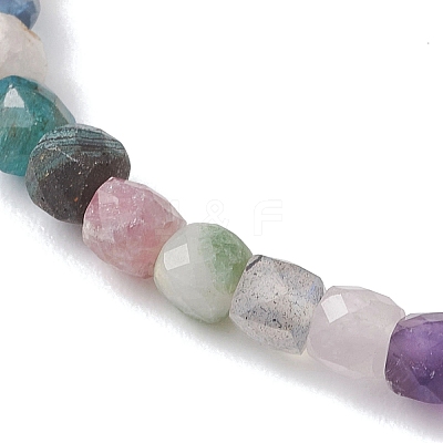 Natural Mixed Gemstone Beaded Stretch Bracelets for Women BJEW-JB13335-1