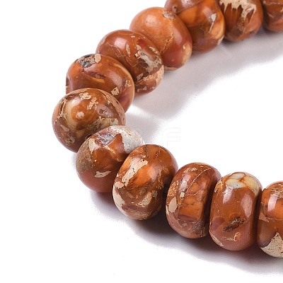 Dyed Synthetic Imperial Jasper Beads Strands G-P529-E01-A01-1
