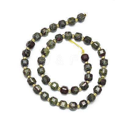 Natural Dragon Blood Beads Strands G-I376-D50-01-1