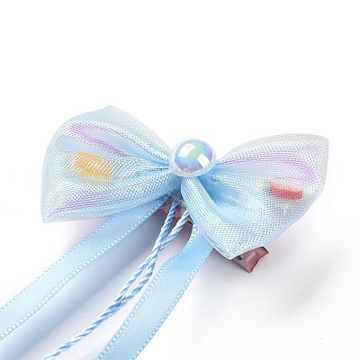 Bowknot Long Ribbon Alligator Hair Clip LS-PHAR-D013-03D-1