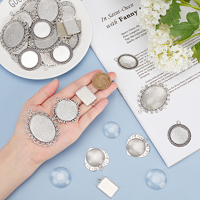 78Pcs DIY 6 Styles Pendants Making Kits DIY-PH0002-30AS-1