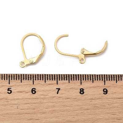 Brass Leverback Earring Findings KK-F824-007G-1-1