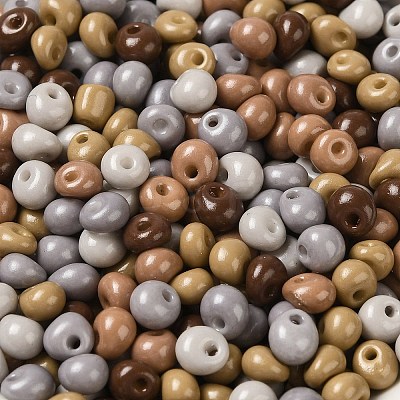 6/0 Opaque Baking Paint Glass Seed Beads X1-SEED-M012-02A-25-1